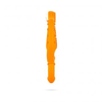 MATCHSTICK MONKEY Mini Hryzátko s antimikrobiálnym povrchom Biocote, oranžová