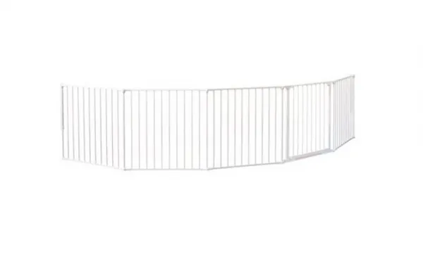 BABYDAN Priestorová zábrana Flex XXL dĺžka 90 - 350 cm, farba biela