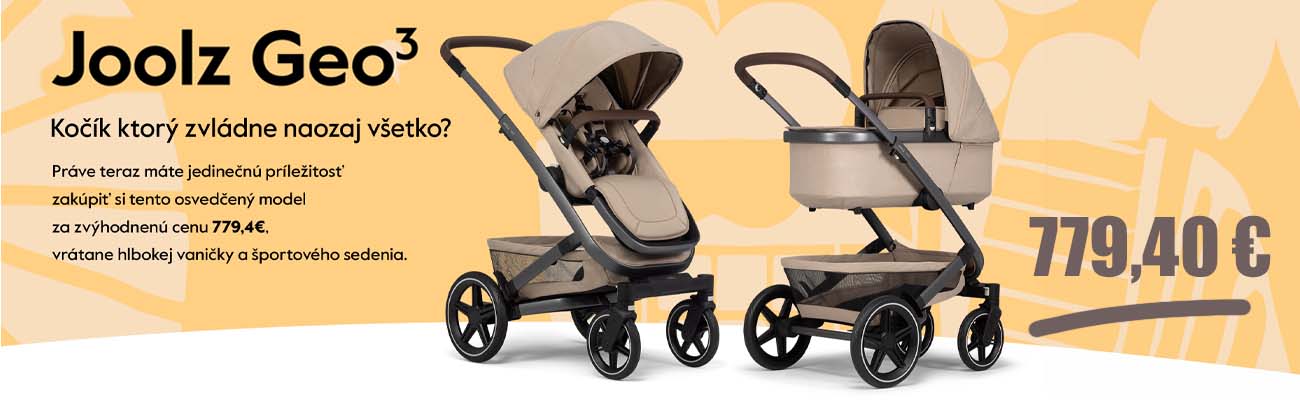 Geo3 kompletný set kočík do každého terénu